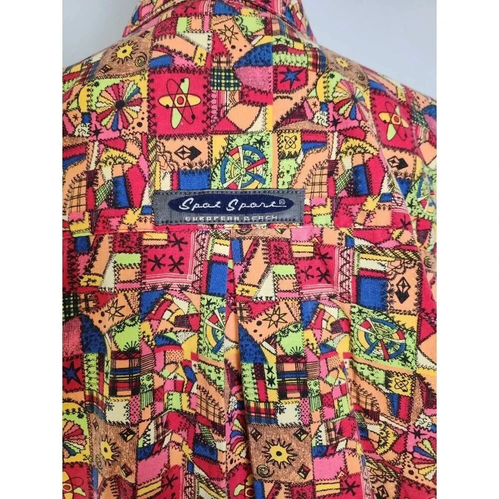 Vintage Spot Sport European Beach 80s Shirt Surf Skate USA 90s Men's Size Small - Picture 6 of 10